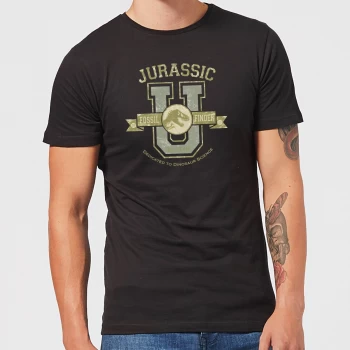 Image of Jurassic Park Fossil Finder Mens T-Shirt - Black - XS - Black