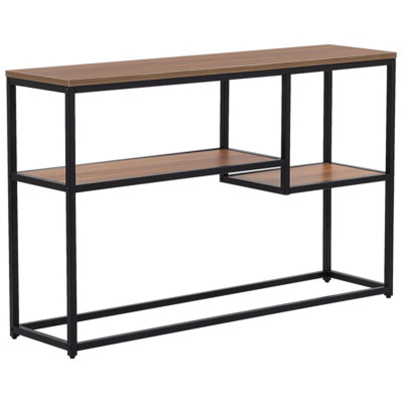 Image of Beliani Industrial Console Table Belmont Brown