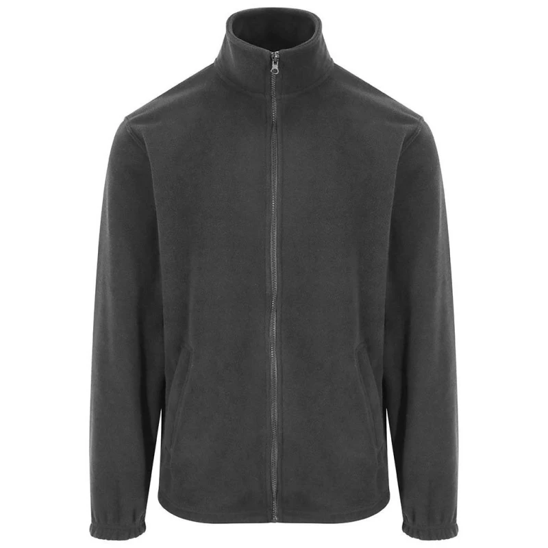 Image of PRO RTX Mens Fleece Jacket in Charcoal Size: XS Charcoal Male XS