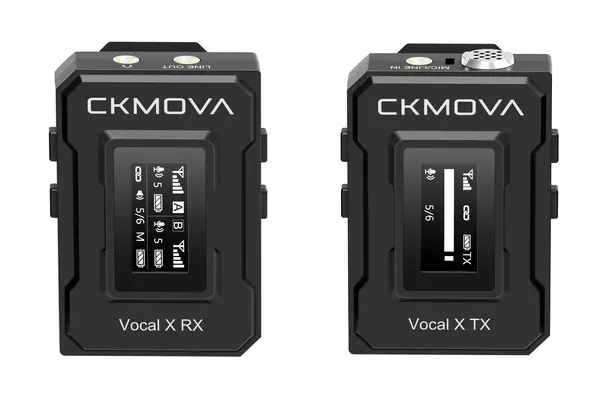 Image of Maplin Maplin CKMOVA VOCAL X V1 Ultra Compact 2.4GHZ Dual Channel Wireless Microphone System with 1x Transmitter & 1x Receiver 796PAM