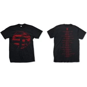 Image of The Cure - Eastern Red Logo Unisex Medium T-Shirt - Black