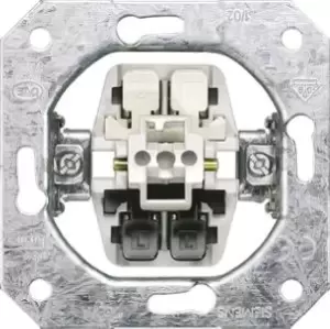 Image of Siemens Flush Mount Rocker Light Switch Clip In VDE 55mm Not Illuminated IP20 2 2, Delta Sprung Terminal