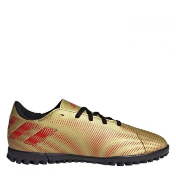 Image of adidas Nemeziz Messi .4 Junior Astro Turf Trainers - GoldMet/Scarlet