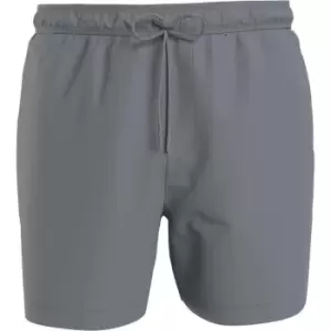 Image of Calvin Klein Medium Drawstring Tape Swim Shorts Mens - Grey