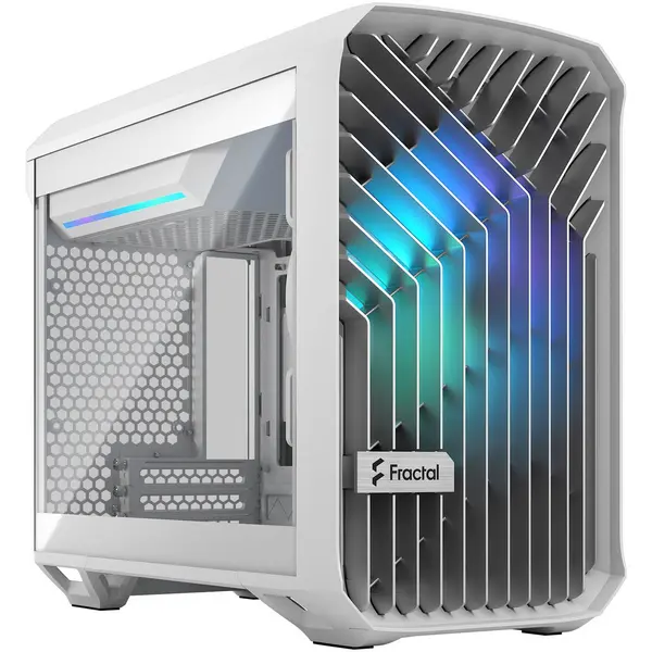 Image of Fractal Design Torrent Nano TG RGB ITX Gaming Case - White