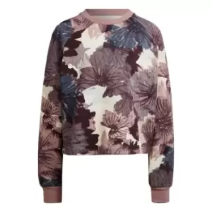 Image of adidas Allover Print Sweatshirt Womens - Wonder Oxide / Multicolor / Wo