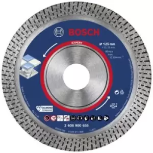 Image of Bosch Accessories 2608900655 EXPERT HardCeramic Diamond cutting disc Diameter 125mm Bore diameter 22.23mm Stone, Concrete, Brick, Tiles