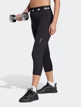 Image of adidas Performance Leggings (5/8) - Black/White, Size XS, Women