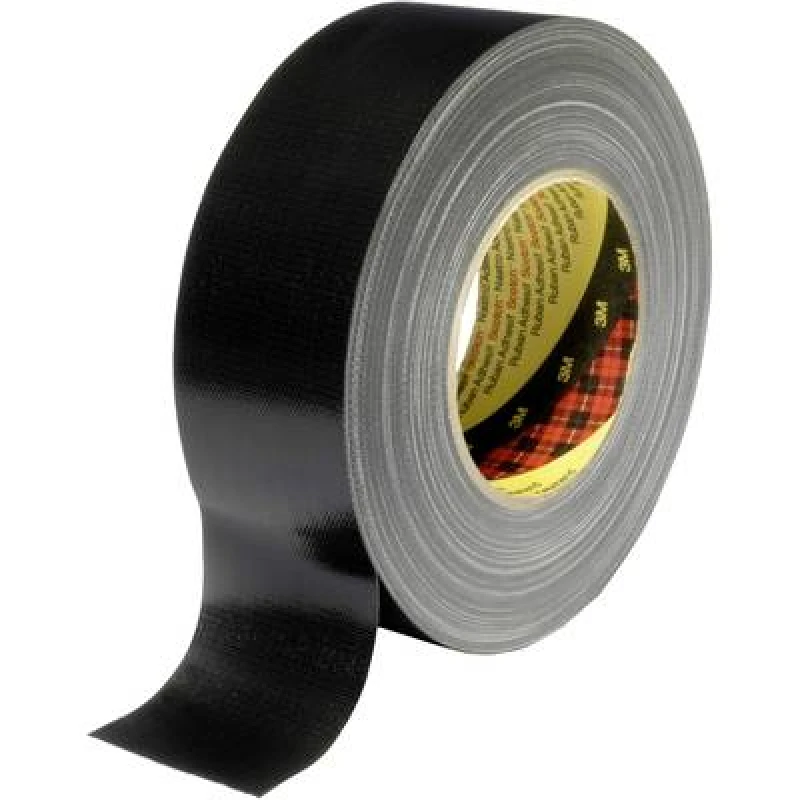 Image of 3M 3M 389S50 Cloth tape 389 Black (L x W) 50 m x 50 mm 389S50