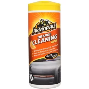 Image of Armor All 30x Orange Cleaning Wipes (Pack Of 6)