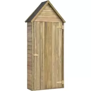 Image of Vidaxl - Garden Tool Shed with Door 77x28x178cm Impregnated Pinewood - Brown