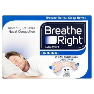 Image of Breathe Right Nasal Strips Large Size for Normal Skin 30 Pack