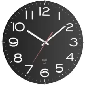 Image of TFA Dostmann 60.3509 Radio Wall clock 300 mm x 40 mm Black