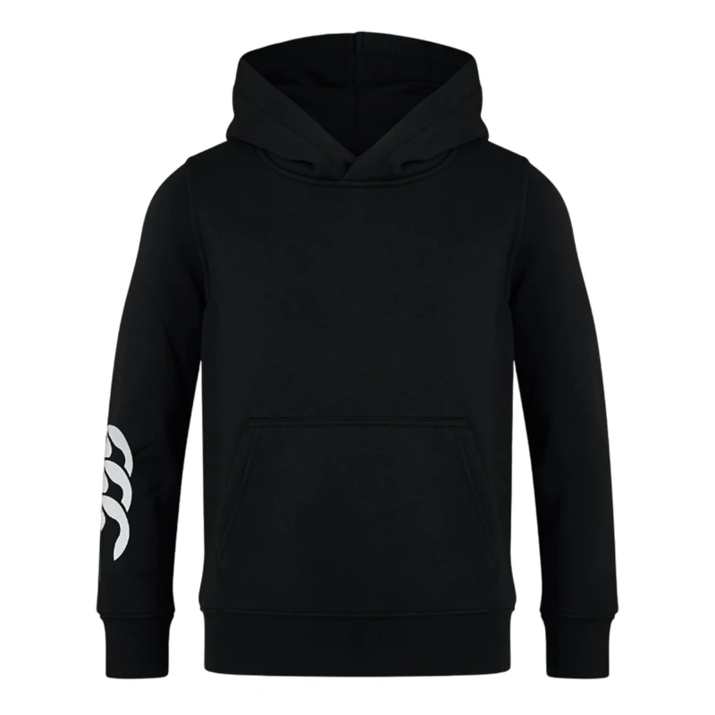 Image of Canterbury Club Hoodie in Black Size: 4 Years Black Unisex 4 Years
