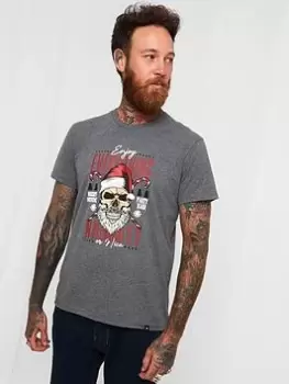 Image of Joe Browns Mens Naughty But Nice T-Shirt - Grey, Size XL, Men