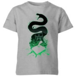 Image of Harry Potter Basilisk Silhouette Kids T-Shirt - Grey - 7-8 Years