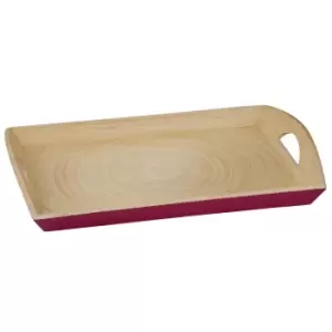 Image of Premier Housewares Kyoto Tray - Raspberry