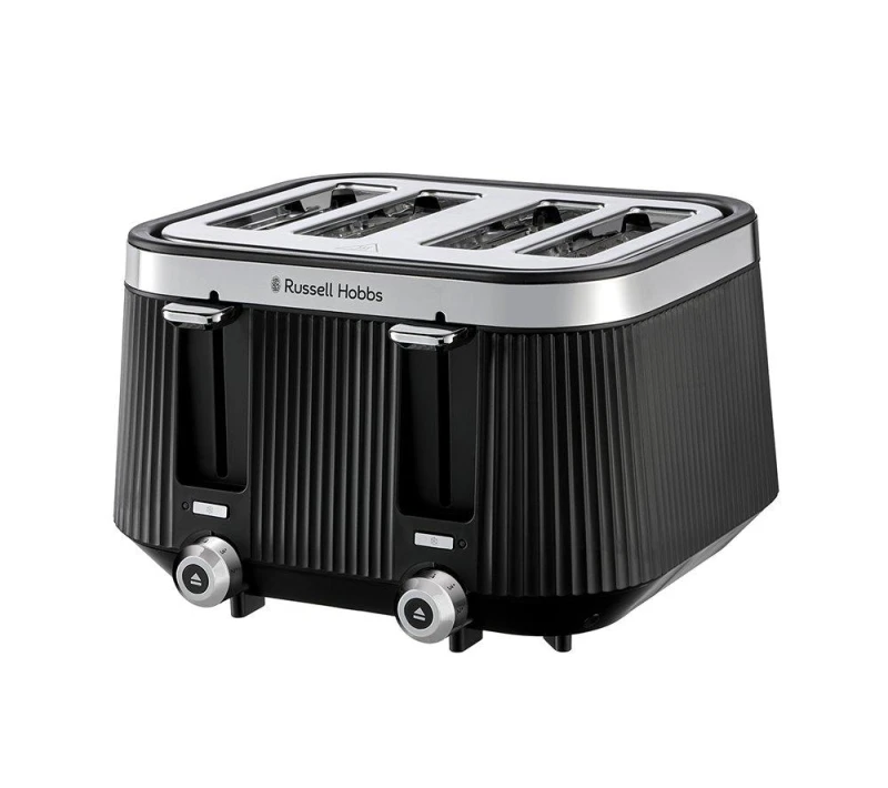 Image of Russell Hobbs Bronte 4 Slice Toaster Black One Size Unisex 5038061169515