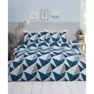 Image of Leo Navy Duvet Set - Single