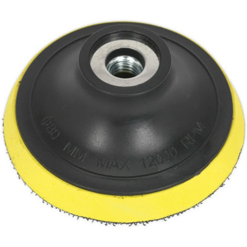 Image of Loops 75mm Hook and Loop Backing Pad - M10 x 1.5mm Thread - Angle Grinder Backing Disc Multi