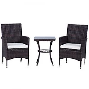 Image of Outsunny Rattan Furniture Set 841-094BN Brown