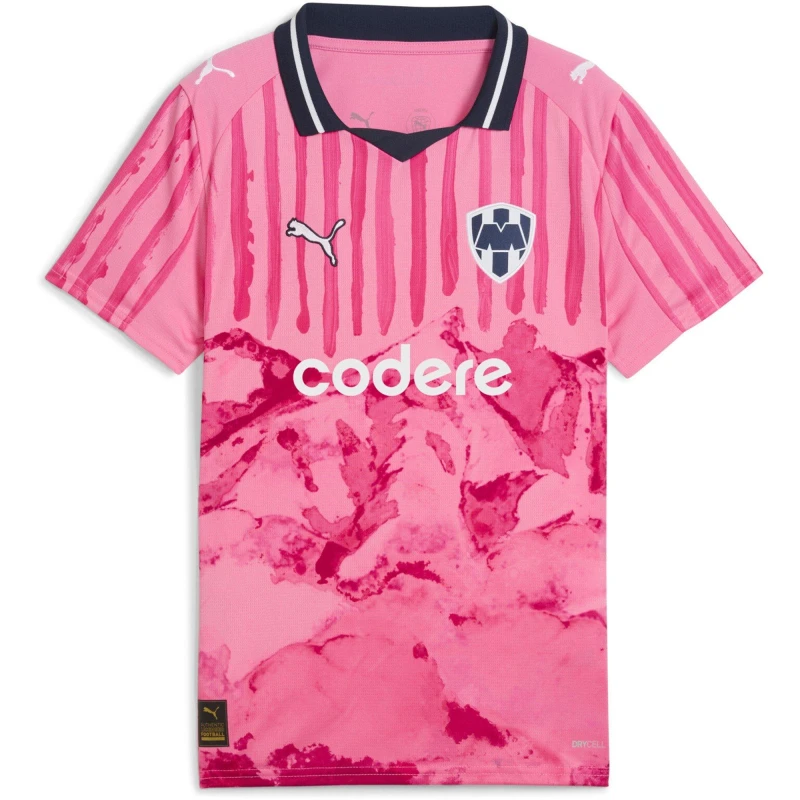 Image of Puma x KidsSuper Monterry Goalkeeper Shirt 2025 2026 Juniors Fast Pink male 7-8 (S)