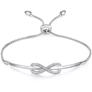 Image of Eternal Love Silver Plated Bangle Friendship