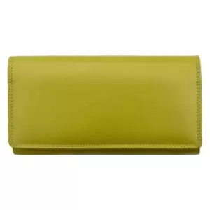 Image of PRIMEHIDE Verona Collection Purse 9 X Card Slot - Lime Green
