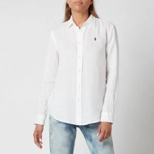 Image of Polo Ralph Lauren Womens Logo Relaxed Shirt - White - S