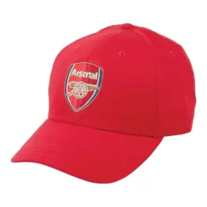 Image of Arsenal FC Unisex Adult Core Baseball Cap (One Size) (Red)