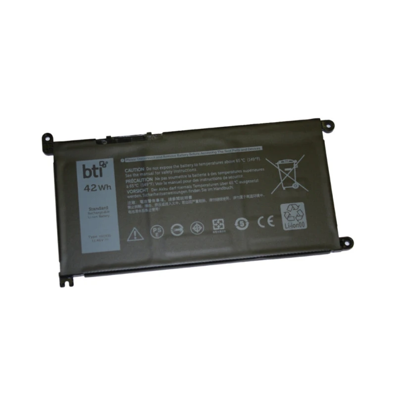 Image of BTI BTI VM732 compatible 42Wh 3-cell battery for Dell Inspiron 14 5481 5482 5485 5590 VOSTRO 5490 5590 VM732-BTI