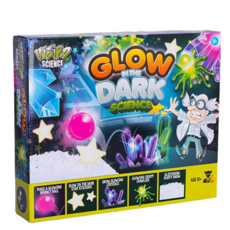 Image of Weird Science Glow-In-The-Dark Science Experiment Kit WRD-R09-0026-C