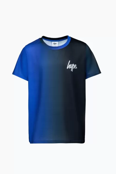 Image of Blue Vertical Fade T-Shirt