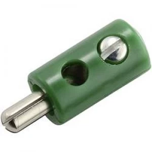 Image of Mini jack plug Plug straight Pin diameter 2.6mm Green
