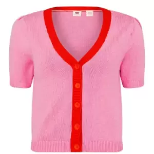 Image of Levis Josie Short Sleeve Cardigan - Pink