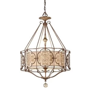 Image of 3 Light Ceiling Pendant British Bronze, E27