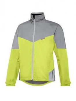Image of Madison Stellar Reflective Mens Waterproof Jacket, Hi-Viz Yellow / Silver