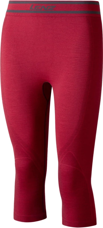 Image of Lenz 6.0 Merino 3/4 Lady Functional Pants, red, Size L for Women