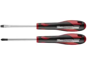 Image of Teng Tools MDMC702N 2pc Screwdriver Set (Flat 3.0 x 50mm & PH1 x 50mm)