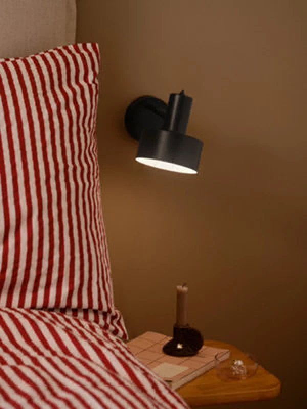 Image of Nordlux Matis Metal Wall Light Black,plug In Or Mains
