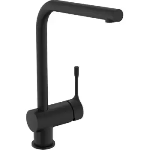 Image of Ideal Standard Ceralook Mono Mixer Kitchen Tap L-Shape Silk in Black Brass