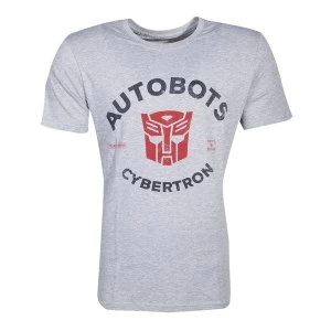 Image of Hasbro - Transformers Autobots Cybertron Mens Medium T-Shirt - Grey