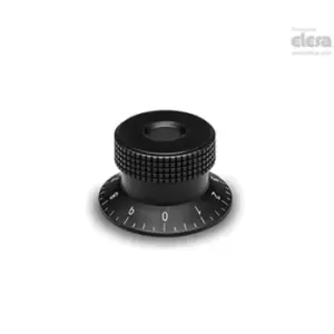 Image of ELESA Knurled control knob-MBR.50 B-8+FGS-C6 Red