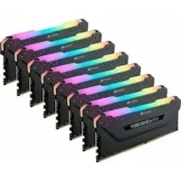 Image of Corsair Vengeance PRO RGB 256GB (8x32GB) DDR4 PC4-25600C16 3200MHz Quad Channel Kit (Black)