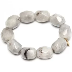 Image of Ladies Lola Rose Gold Plated Light Labradorite Amba Bracelet
