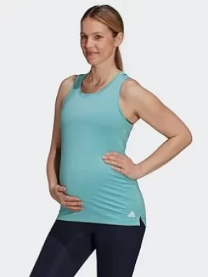 Image of adidas Aeroready Designed 2 Move Sport Tank Top (maternity), Pink Size M Women