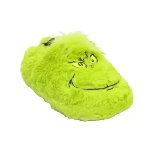 Image of The Grinch Childrens/Kids Soft Slippers (1 UK-2 UK) (Neon Green/Black)