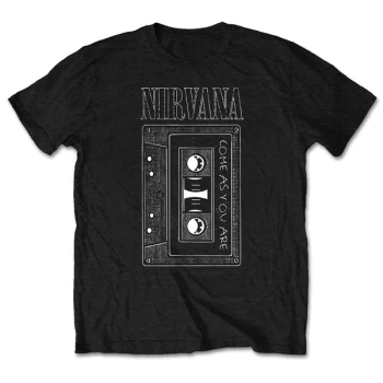 Image of Nirvana - As You Are Tape Unisex Small T-Shirt - Black