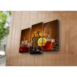 Image of 3PATK-18 Multicolor Decorative Canvas Painting (3 Pieces)