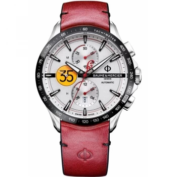 Image of Mens Baume & Mercier Clifton Club Burt Munro Limited Edition Automatic Chronograph Watch